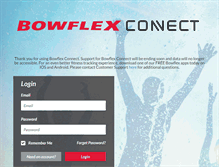 Tablet Screenshot of bowflexconnect.com